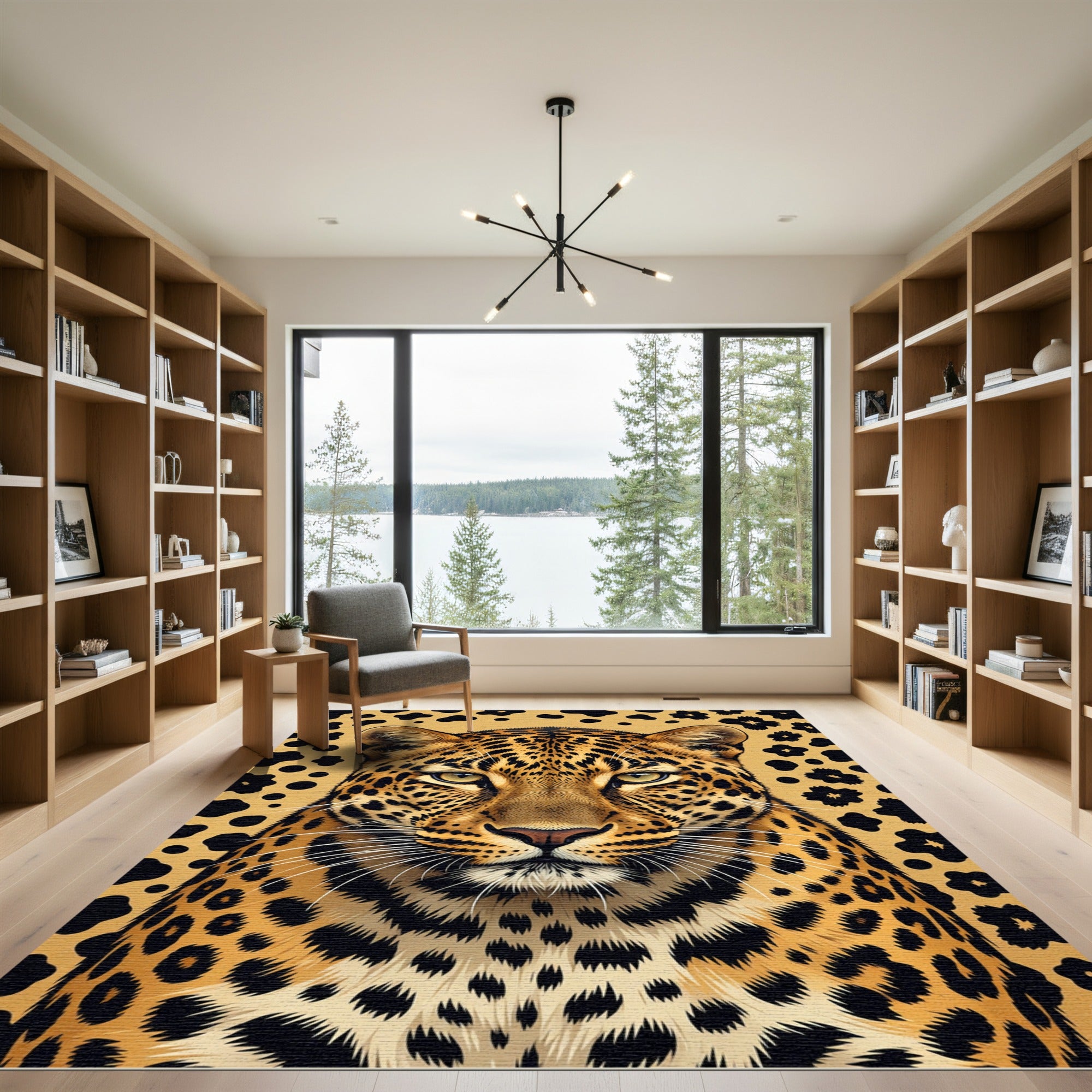 Bold Leopard Spot Aura Rug