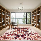 Luxurious Satin Ribbon Bow Celebration Rug