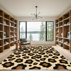 Classic Leopard Spot Contemporary Rug