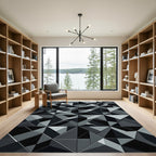 Monochromatic Geometric Faceted Composition Rug