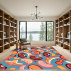 Colorful Bean Medley Composition Rug