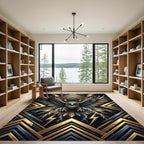 Golden Eagle Lightning Bolt Rug