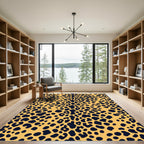 Amber Black Animal Spots Rug