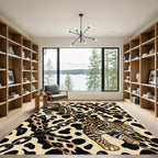 Amber Ocelot Chain Pattern Rug