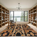 Terracotta Archaic Archway Pottery Tapestry Rug