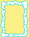 White Cloud Border Design Rug