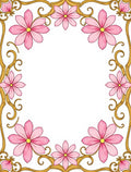 Pink Daisy Floral Ornament Rug