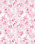Abstract Pink Swirl Pattern Rug