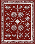 Winter Snowflake Pattern Rug
