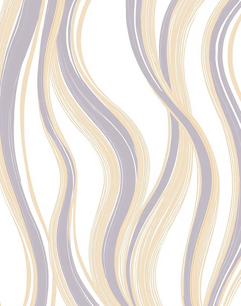 Soft Wavy Lines Pattern Rug