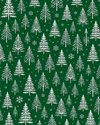 White Trees Green Forest Repeat Rug