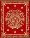 Radiant Sunburst Medallion Patterned Rug