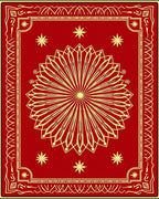 Radiant Sunburst Medallion Patterned Rug