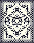 Classic Orante Floral Bordered Rug
