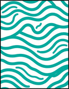 Oceanic Wave Pattern Rug