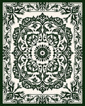 Rich Floral Center Medallion Pattern Rug
