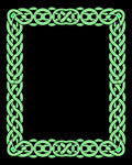 Interlocking Celtic Knot Frame Rug