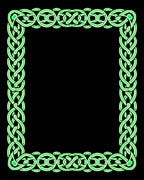Interlocking Celtic Knot Frame Rug