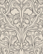 Antique Floral Scroll Pattern Rug