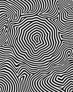 Optical Illusion Black White Waves Rug