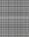 Clean Black White Grid Lines Rug