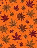 Autumn Leaf Patterned Design Rug