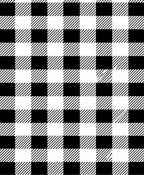 Black White Checked Plaid Pattern Rug