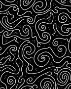 Abstract Swirls and Lines Pattern Rug