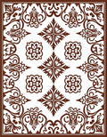 Classic Chinoiserie Floral Pattern Rug