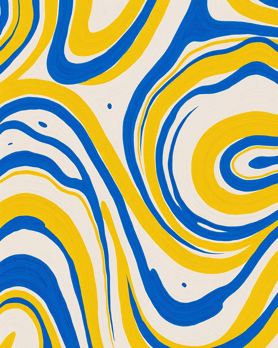 Abstract Swirls Pattern Design Rug
