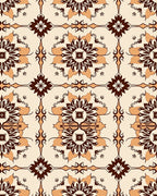 Vintage Floral Medallion Pattern Rug