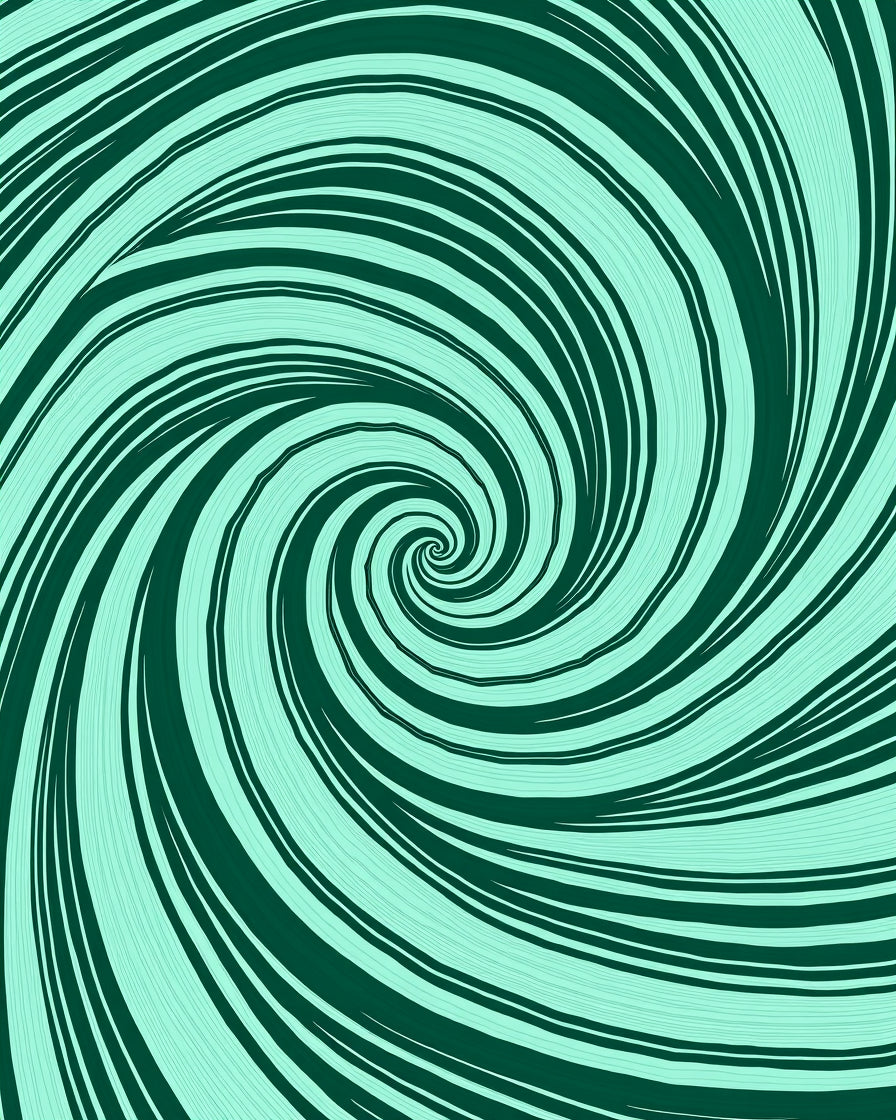 Deep Sea Swirl Pattern Rug