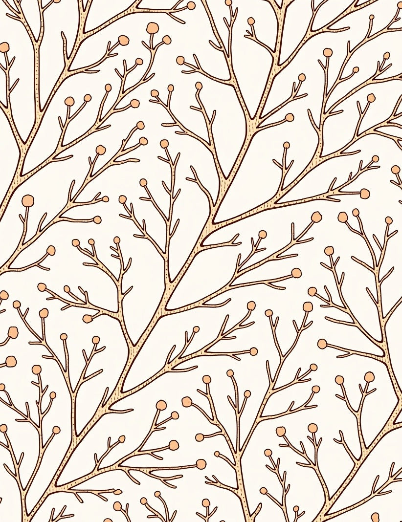 Cream Branch Berry Blossom Rug