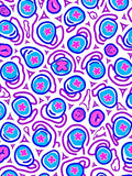 Abstract Floral Shapes With Swirls Pattern Rug