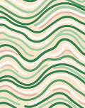 Wavy Organic Striped Pattern Rug