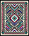 Bold Geometric Tribal Patterned Rug