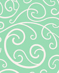 Delicate Swirl Pattern Aqua Rug