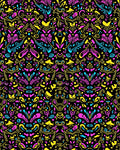 Bright Abstract Floral Pattern Rug