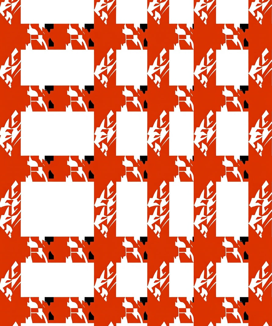 Bold Abstract Graphic Rectangle Pattern Rug