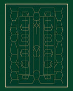 Art Deco Golden Geometric Pattern Rug