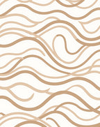 Modern Wavy Lines Pattern Rug