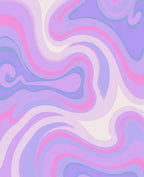 Pastel Swirl Abstract Pattern Rug