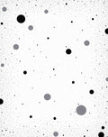 Abstract Black White Dot Pattern Rug