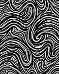 Abstract Swirling Mono Line Art Rug