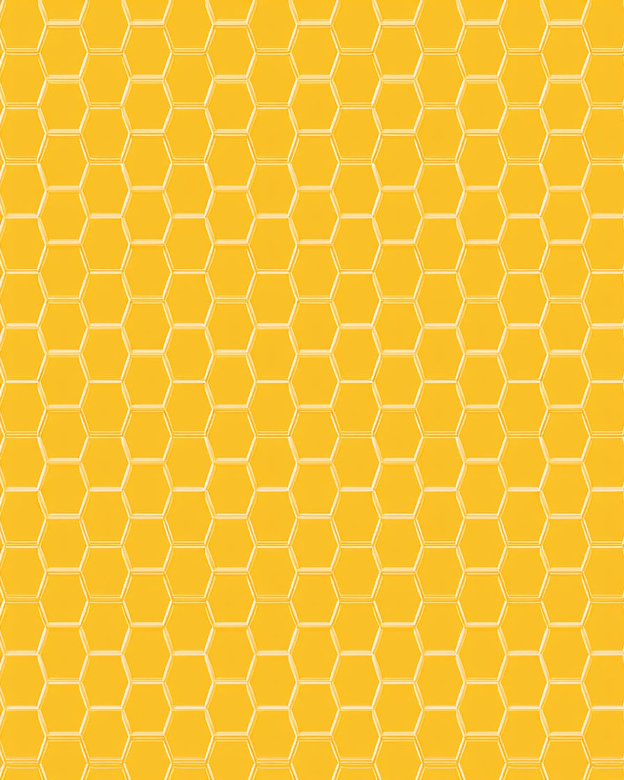 Geometric Honeycomb Pattern Rug