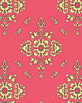 Luxe Floral Scroll Pattern Rug