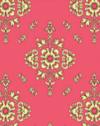 Luxe Floral Scroll Pattern Rug