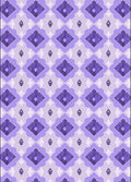 Regal Lavender Geometric Diamond Pattern Rug