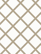 Natural Diamond Lattice Pattern Rug