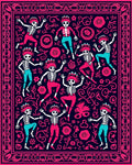 Skeleton Dance Festival Pattern Rug